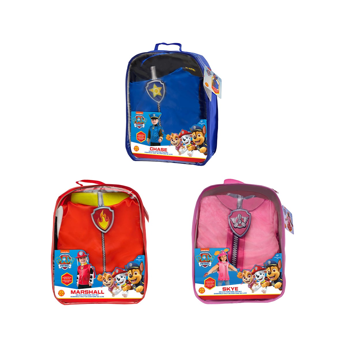 PAW PATROL BACKPACK DRESS UP SET ASST (4) BL